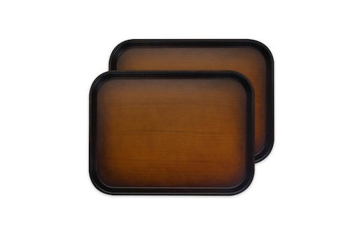 カラフルピノトレー L 39cm 木目 2枚組 タツクラフト 【Tk58】