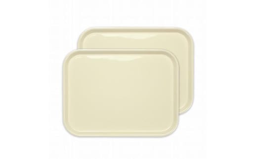 カラフルピノトレー L 39cm ホワイト 2枚組 タツクラフト 【Tk66】