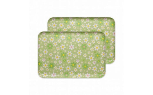 【グリーン 2枚組】ST ランチョン トレー L 39cm マーチ タツクラフト 【Tk112】