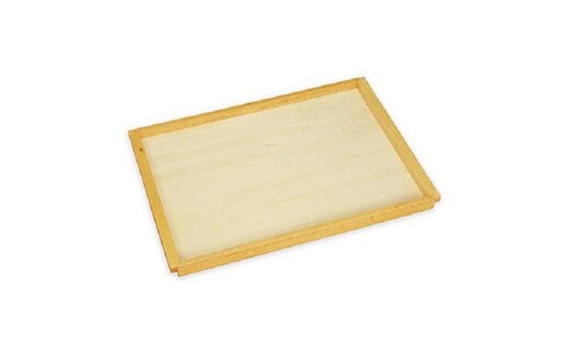 タツクラフト すべり止め付 木製 トレー 38cm ナチュラル 【Tk245】