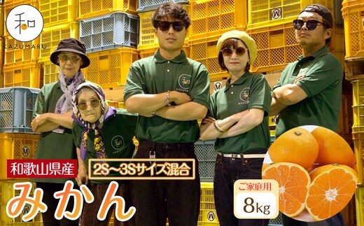 家庭用 森本農園の手選別 小粒みかん 約8kg 和歌山県産 2S・3Sサイズ混合 ［北海道・沖縄・離島配送不可］［2025年11月上旬から順次発送］［RN62］