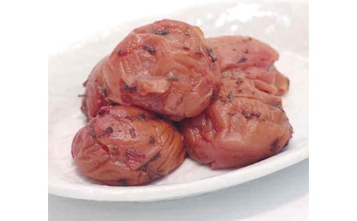 しそかつお梅干しつぶれ梅（はちみつ入り）［ご家庭用］７５０ｇ《紀州南高梅》