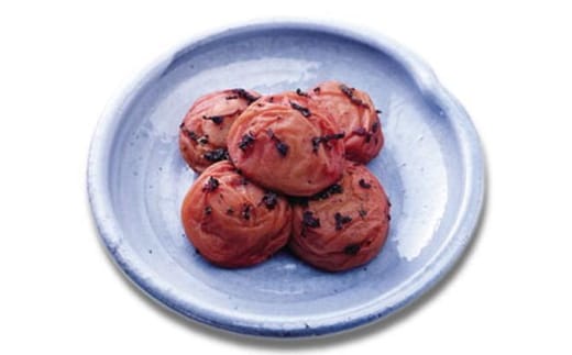 しそかつお梅干し（はちみつ入り）７００ｇ〔化粧箱入り〕《紀州南高梅》