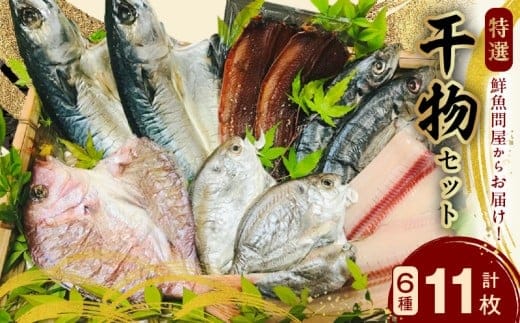 AD6001n_鮮魚問屋の 特選 干物セット (6種11枚）
