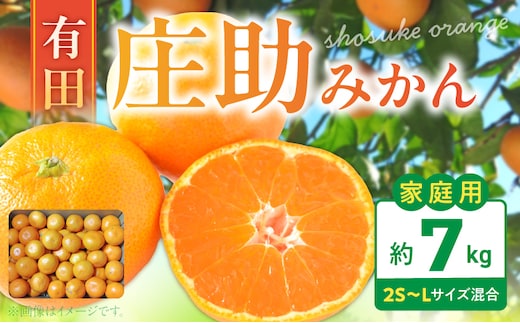 BK6014_【2026年先行予約】庄助みかん (家庭用・サイズ混合) 約7kg