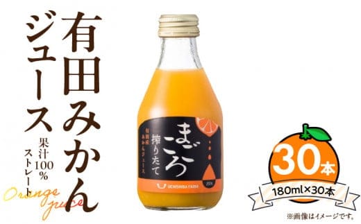 ZE6465_有田みかんジュース100％ 180ml×30本