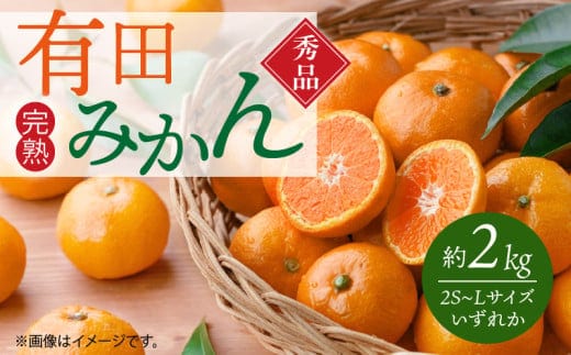 G7343_【2026年11月下旬より発送】秀品 有田みかん 2kg 2S～Lサイズのいずれか