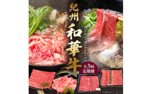 紀州和華牛の魅力を部位ごとに楽しむ贅沢定期便 全3回 _BN60-T01