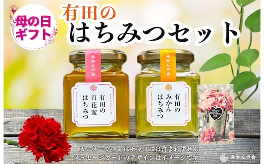 【母の日ギフト】有田のはちみつセット（みかん蜂蜜210g 百花蜂蜜210g 各1本）和歌山県産 産地直送【みかんの会】