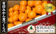 定期便 有田みかん 食べくらべ 3種 特秀 各 5kg コース 全3回 南泰園 みかん