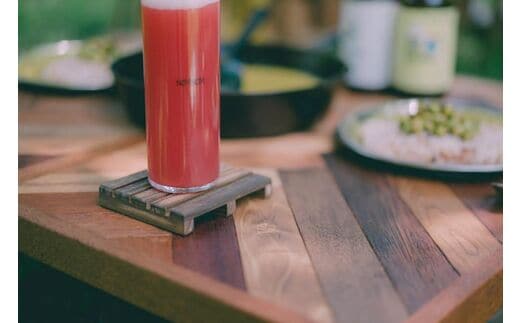 ホームからキャンプまで【《パレット》コースター 5枚セット】アウトドア用（SIL CAMP）