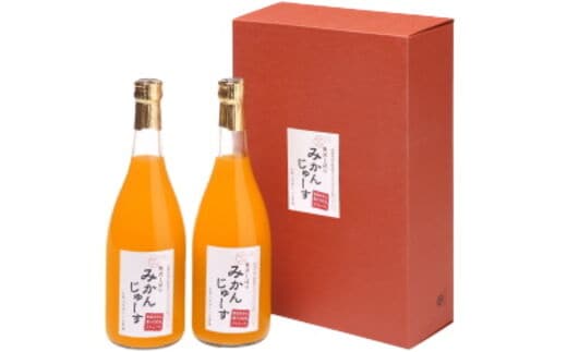 有田みかん果汁100％ 無添加ストレートジュース（720ml×2本セット）