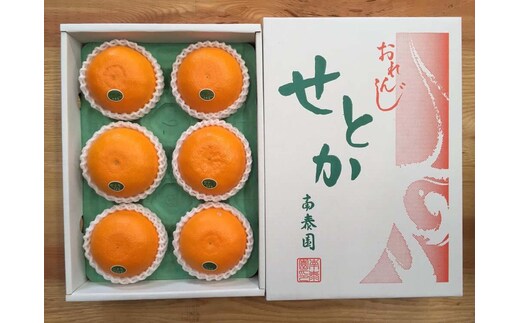 化粧箱 柑橘の大トロ ハウス せとか 厳選 大玉 6玉入