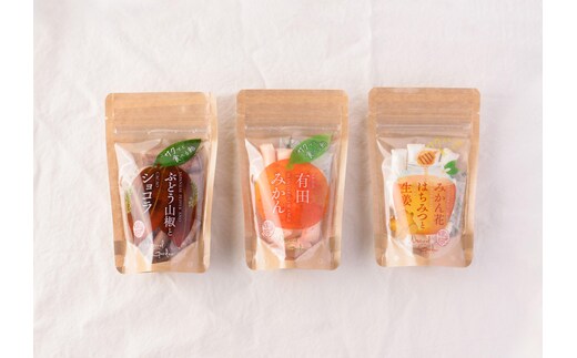 サクッと食べる飴3袋セット （1袋約30g）