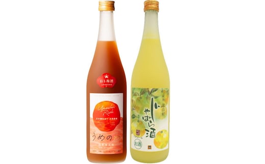 「紀州完熟南高梅・ねりうめ酒」と「じゃばら酒」各720ml
