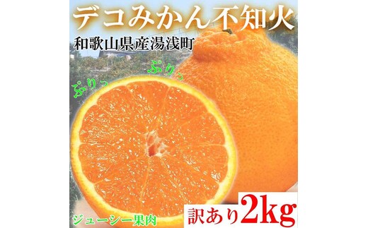 不知火（しらぬい） オレンジ みかん 家庭用 2kg ｜ 訳あり 和歌山みかん オレンジ フルーツ 果物 ※北海道・沖縄・離島への配送不可 ※2026年2月下旬～3月下旬頃に順次発送予定