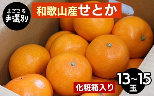 【先行予約】【まごころ手選別】和歌山県産 せとか 化粧箱 約3kg（13～15玉）秀品 M～2Lサイズ混合 柑橘