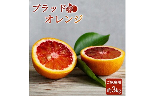 【先行予約】 家庭用 ブラッド オレンジ 3kg 紀州有田産 希少な柑橘フルーツ!