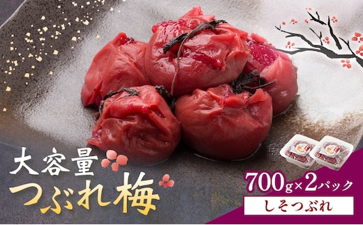 梅干し 紀州南高梅 つぶれ梅 大容量 しそ 1.4kg 700g ×2パック 《60日以内に出荷予定(土日祝除く)》 株式会社やまだ 和歌山県 日高町 梅 梅干 うめぼし 米 おかず しそ漬 国産 送料無料---wsh_ymd19_60d_25_13000_1p---