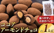 ココア アーモンドチョコ 1kg《30日以内に出荷予定(土日祝除く)》和歌山県 日高川町 送料無料 スイーツ デザート お菓子 おやつ チョコ アーモンド アーモンドチョコ ココア---wfn_cwlocal_30d_26_18000_1000g---