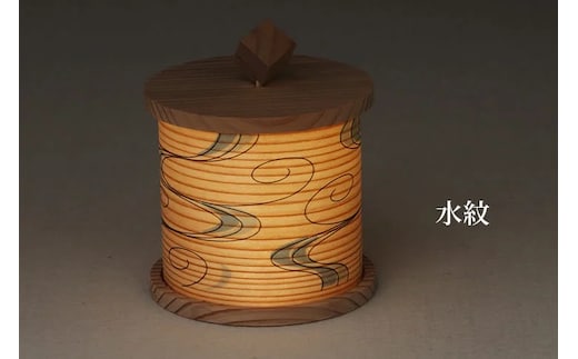 豆行灯 水紋 / 行灯 職人 和モダン タッチセンサー 癒しグッズ【hak112】