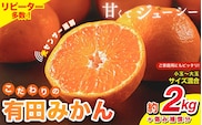 訳あり【こだわりの有田みかん】【2025年12月発送】みかん 有田みかん【家庭用】 約2kg＋250g (傷み補償分) サイズ混合  ＼光センサー選別／ 【農家直送】 有機質肥料100%【12月発送】みかん ミカン 有田みかん 【nuk159-12】