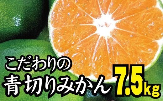 【2026年秋頃発送予約分】【農家直送】こだわりの青切りみかん 約7.5kg 有機質肥料100% サイズ混合 ※2026年9月から10月にかけて順次発送予定（お届け日指定不可）【nuk107F】