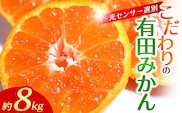 【2026年12月発送予約分】＼光センサー選別／農家直送 こだわりの完熟有田みかん 約8kg＋150g(傷み補償分)(傷み補償分) 【ご家庭用】【12月発送】【nuk100-12C】