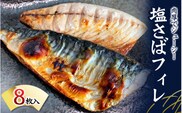 塩さばフィレ 8枚入（真空パック入）【uot404A】