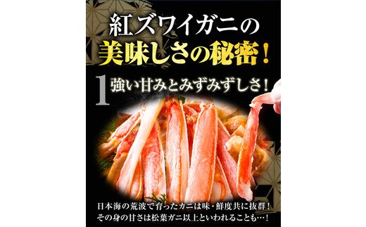 紅ズワイガニ 訳あり カニ 紅 ズワイガニ ふるさと納税 1kg 2～3杯分