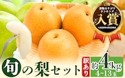 【2026年先行予約】梨 なし 訳あり 鳥取県産 旬の梨セット 約4kg (4~13玉) 高間商店 《2026年8月下旬-12月上旬頃出荷》鳥取県 八頭町 梨 なし 果物 フルーツ 幸水 豊水 秋栄梨 秋甘泉 新甘泉 新高梨 あたご梨 王秋梨 先行予約---yazu_tkm_115_4---