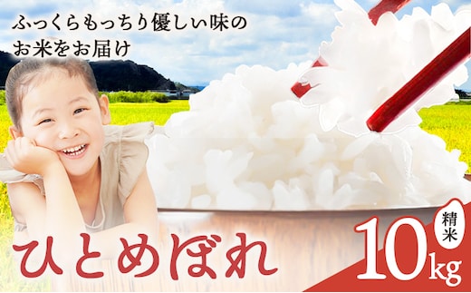 鳥取県産 ひとめぼれ 令和7年度産 精米済 10kg さんチョク《30日以内に出荷予定(土日祝除く)》鳥取県 八頭町 米 お米 白米 ご飯---yazu_snt10_180_10kg---
