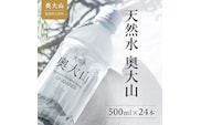 【定期便3回】天然水奥大山 500ml24本×3ヶ月 ミネラルウォーター 軟水 ペットボトル 500ミリ ヨーデル PET 0889