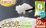 BG無洗米・金芽米つや姫 5kg×3ヵ月 定期便【毎月】計量カップ付き【令和7年産 時短 健康 特別栽培米 うまみ 甘み 栄養 おいしい 粒ぞろい ふっくら ビタミン ミネラル 島根県 安来市】【価格改定X】