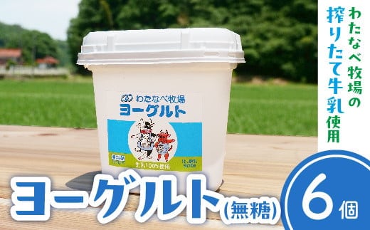 ヨーグルト500ｇ（プレーン）6個セット【無糖 ネッカ牛乳 ノンホモ製法 セット 搾りたて 栄養 こだわり おやつ デザート 朝食 スイーツ 自然派 化学合成物質不使用 安心 乳製品 乳酸菌 腸活 健康 島根県 安来市】