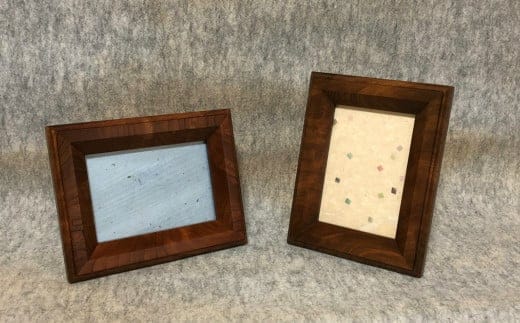 欅フォトフレーム【けやき 手作り ギフト 贈り物 記念 お祝い 写真立て 写真 フォト 天然木 和紙 出雲民芸紙 島根県 安来市】
