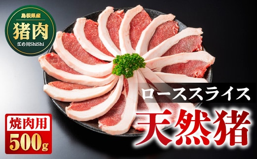天然猪 ローススライス 焼き肉用 500g AI-9 猪肉 いのしし肉 イノシシ肉 ジビエ ロース ロース肉 スライス 焼き肉用 焼き肉 焼肉 500g 贈り物 贈答品