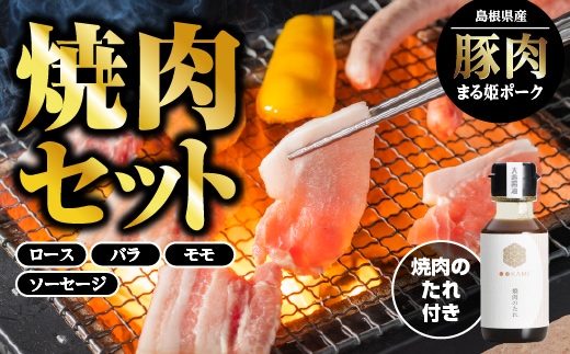 【12/31迄限定寄附額】まる姫ポーク 焼肉セット 豚肉 国産 肉 ロース モモ バラ 焼き肉 BBQ バーベキュー AK-2