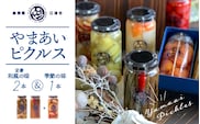 やまあいピクルス 定番 和風 2本 ＋ 季節 １本 (おまかせ) YP-2 ピクルス ぴくるす 野菜 果物 旬 ドレッシング ビネガードリンク 和風 手作り 手作業 常温保存 詰め合わせ