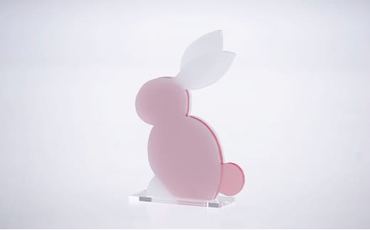  はざいくる アクリル 干支 うさぎ 置物 インテリア 雑貨 小物 2023年 2023年の干支 今年の干支 動物 飾り リビング 玄関 デスク SDGs 端材を使用 