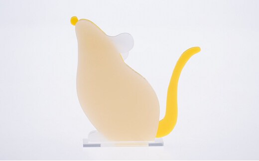  はざいくる アクリル 干支 ねずみ 置物 インテリア 雑貨 