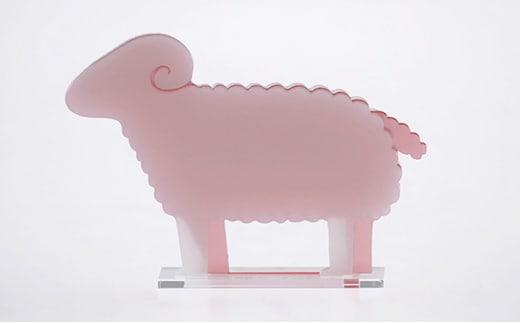  はざいくる アクリル 干支 ひつじ 置物 インテリア 雑貨 