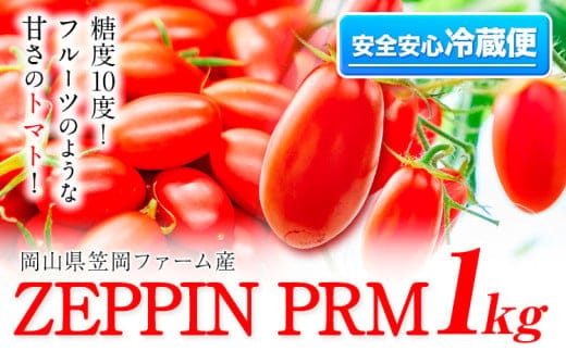 ミニトマト A-183a ミニトマト フルーツ 感覚 高糖度 ZEPPIN PRM(プレミアム) 1kg 箱 《120日以内に出荷予定(土日祝除く)》---A-183a---