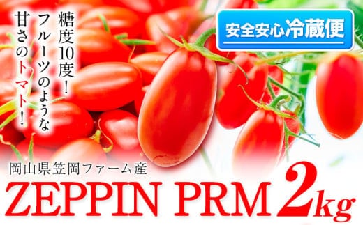 B-138a 高糖度ミニトマト ZEPPIN PRM(プレミアム) ２kg《120日以内に出荷予定(土日祝除く)》---B-138a---
