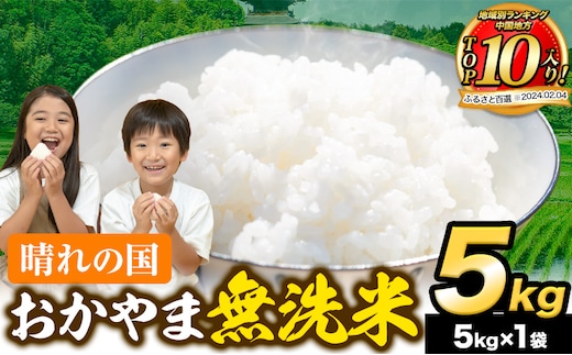 7-14営業日発送 晴れの国おかやま 無洗米 5kg 《7-14営業日発送(土日祝除く)》 岡山県 笠岡市 無洗米 岡山県産 米 送料無料 国産 ブレンド米 無洗米 ---kasaoka_zsy_253_5_714---