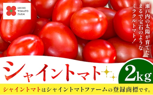 シャイントマト 2kg シャイントマトファーム《12月上旬-6月中旬頃出荷》岡山県 笠岡市 送料無料 トマト 野菜 ミニトマト【配送不可地域あり】---S-25---