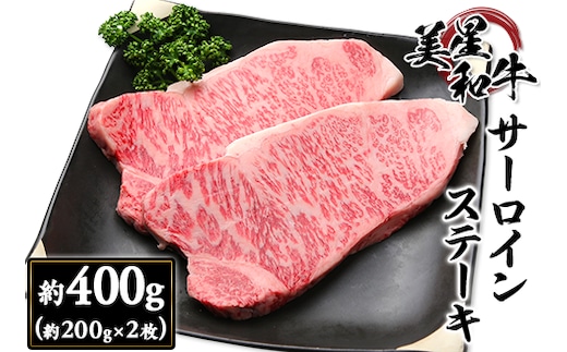 サーロインステーキ約400g（約200g×2枚）【美星和牛】