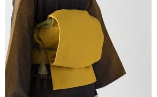 E-06 井原デニム着物帯 名古屋 ・黄