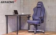 AKRacing Premium Denim（ヘッドレスト・ランバーサポート付き）エーケーレーシング ゲーミングチェア 4台セット