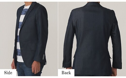 井原デニム テーラードジャケット（メンズ）【LLサイズ】